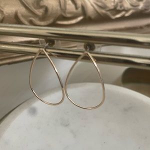 Francesca’s teardrop gold earrings